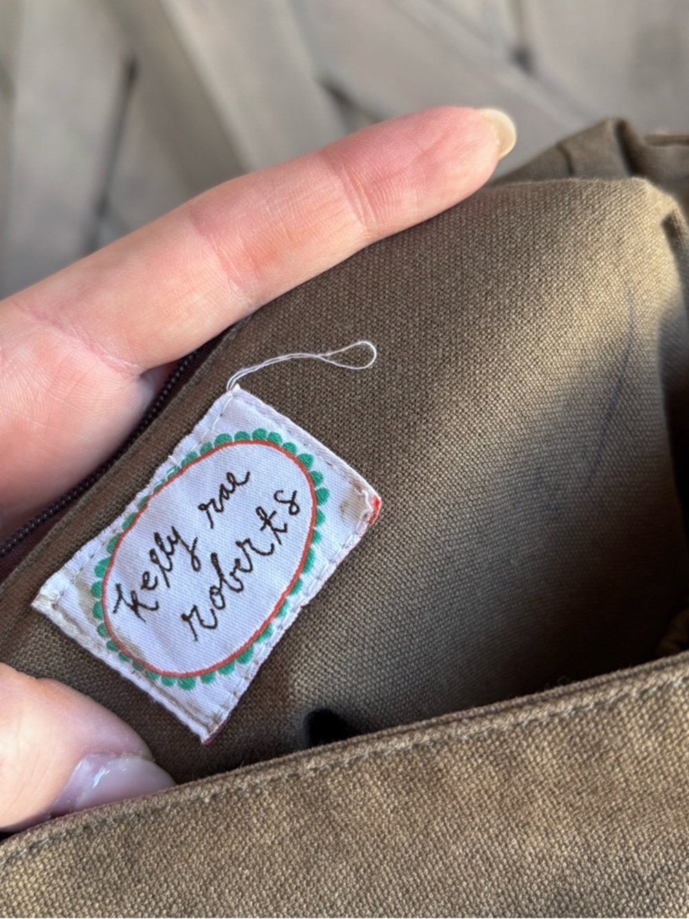 Trust the Journey Small‎ Canvas Messenger Bag Crossbody Academia Shabby Chic - Picture 8 of 8
